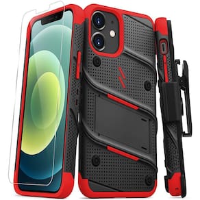Mini capa ZIZO para 12, suporte, - preta/vermelha