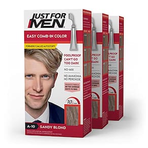 Easy Comb-In Color, loiro arenoso, A-10, pacote com 3