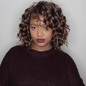 Cabelo de crochê Ocean Wave — 22,86 cm, pacote com 8 tranças marrom-ombre