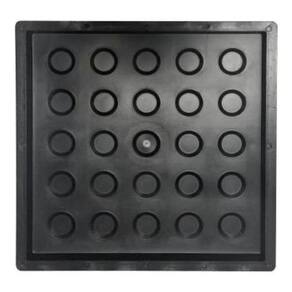 Kit 3 Formas Piso Bolinha Tátil 20x20x03 - Def. Visual