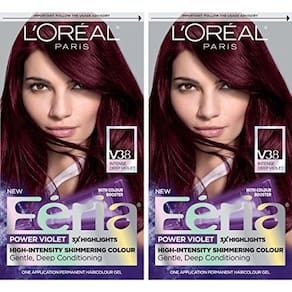 Tintura de cabelo Feria Violet Noir (pacote com 2)