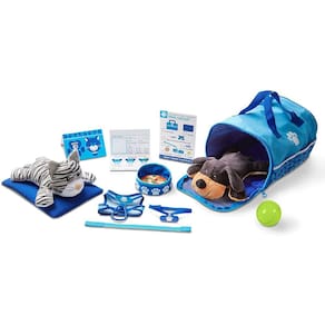 Conjunto de brinquedos de viagem para animais de estimação com 2 animais (15 unidades)