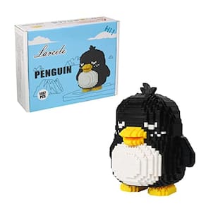 Conjunto de micro animais, mini brinquedo de construção 3D DIY, 1467 peças, pinguim