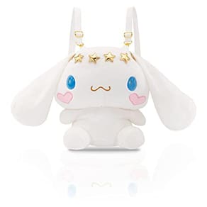 Mochila de boneca de pelúcia Cinnamoroll Kawaii para meninas branca