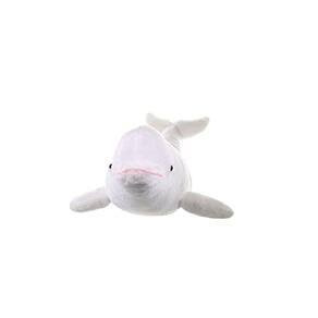 Pelúcia de baleia beluga, bicho de pelúcia, brinquedo, presentes, 21 cm, branco