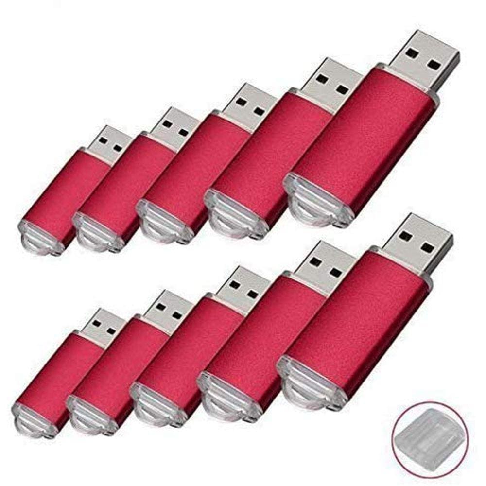 Unidade USB RAOYI 10PCS 1G vermelha