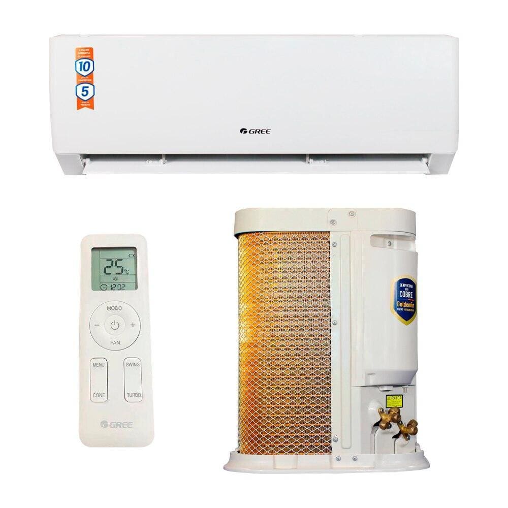 Ar-Condicionado Split Inverter 18000 BTUs Gree G-Top Connection High Wall Quente e Frio GWH18AGD-D3DNA4DW/GWH18AGD-D3DNA1DW/O 220V