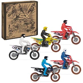 Motocicletas fundidas sob pressão em escala 1:24 com figura de piloto