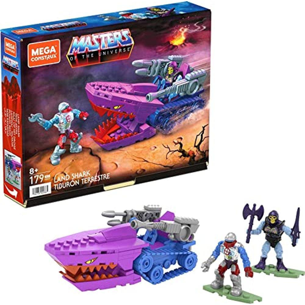 Conjunto de construção Land Shark, brinquedos de construção, crianças