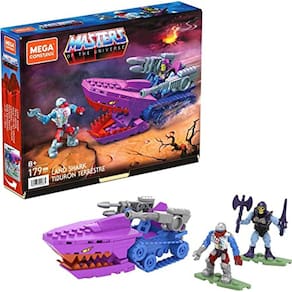 Conjunto de construção Land Shark, brinquedos de construção, crianças