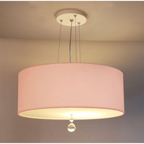 Luminária 3 Focos 15w 4943 Tom Luz Iluminação Rosa-bebê