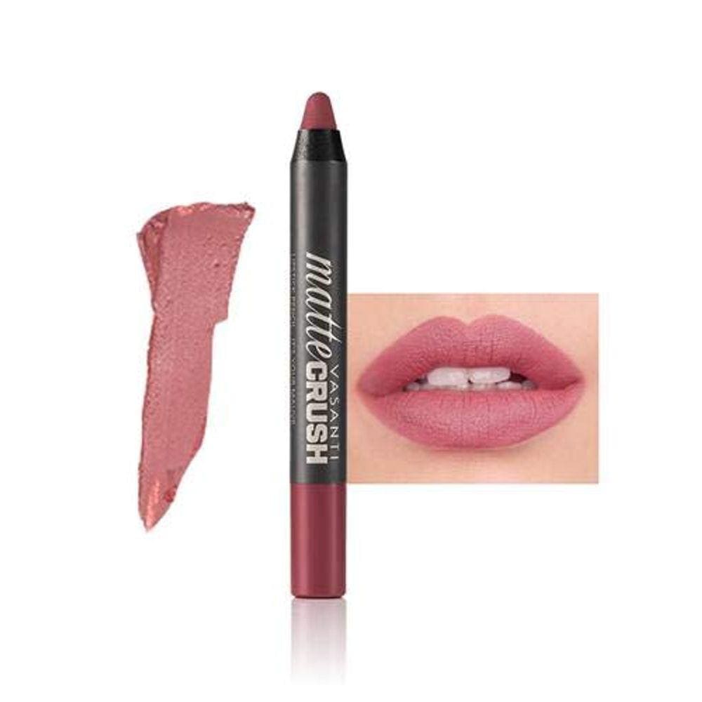 Lápis de batom Matte Crush, lilás, macio e aveludado, impermeável
