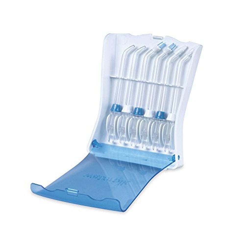 Estojo de armazenamento Water Flosser Tips e 6 dicas de reposição, conveniente e higiênico