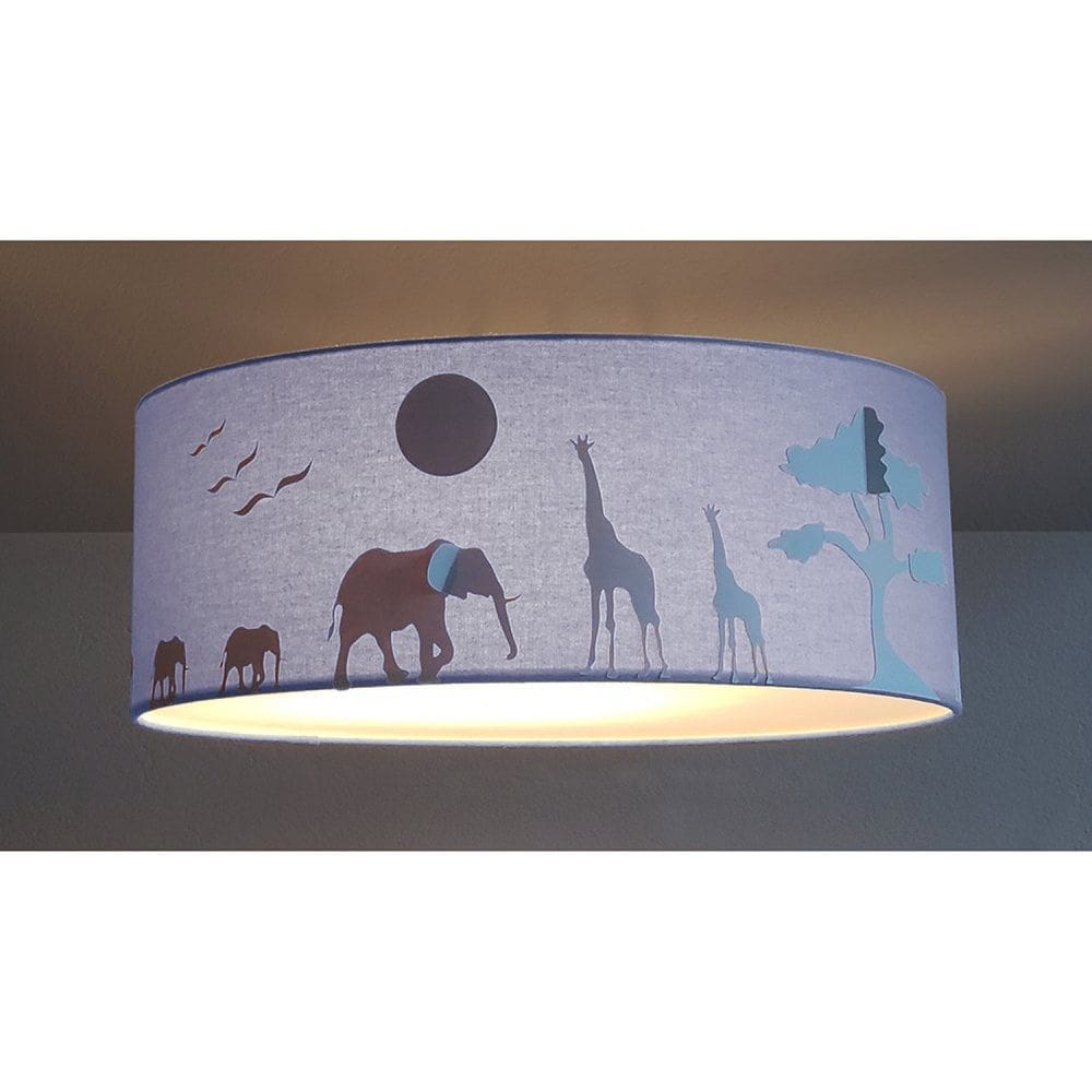 Luminária Savana 5849 Tom Luz Iluminação Azul-bebê