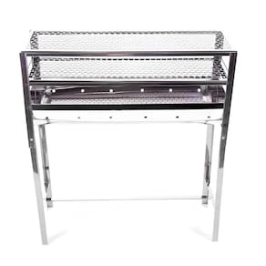 Churrasqueira Espetinho Profissional Inox 80X28 Grelha Dupla