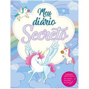 Diário Secreto Unicórnio Azul - Caneta Mágica - 60 Páginas