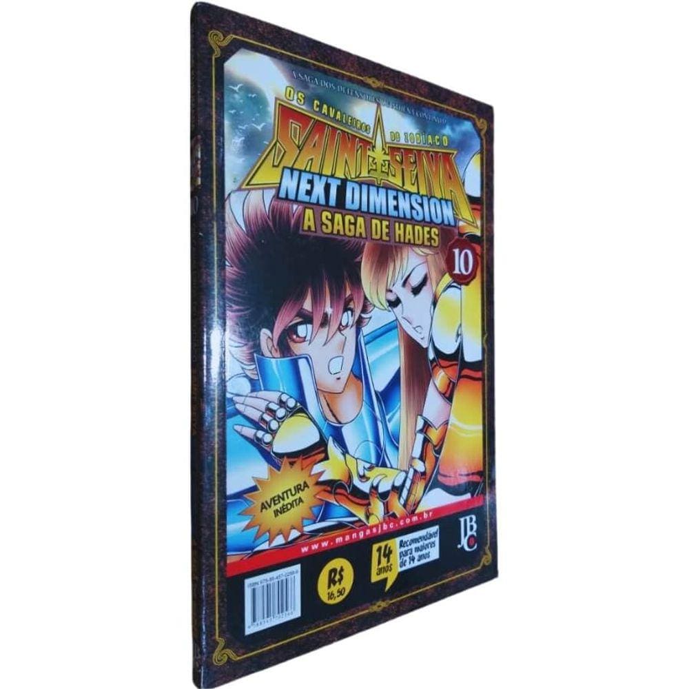 Livro Físico HQ Mangá Os Cavaleiros do Zodíaco Saint Seiya Next Dimension Volume 10 Masami Kurumada A Saga de Hades