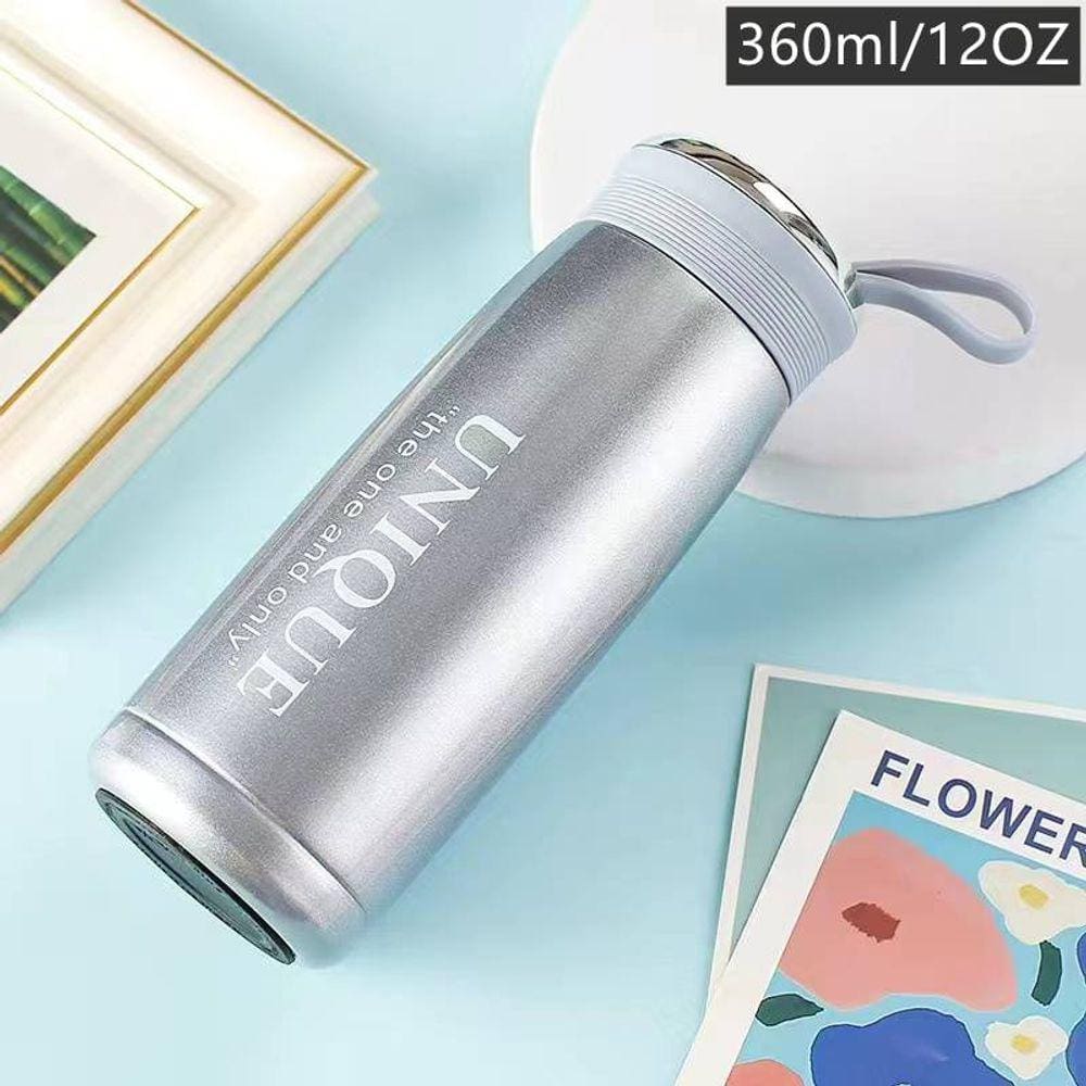 Garrafa Térmica De Inox Metalizada Academia Passeio 360ml