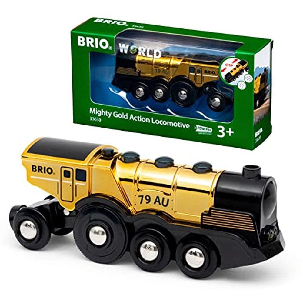 Locomotiva Mighty Golden Action | Trem de bateria (3+)