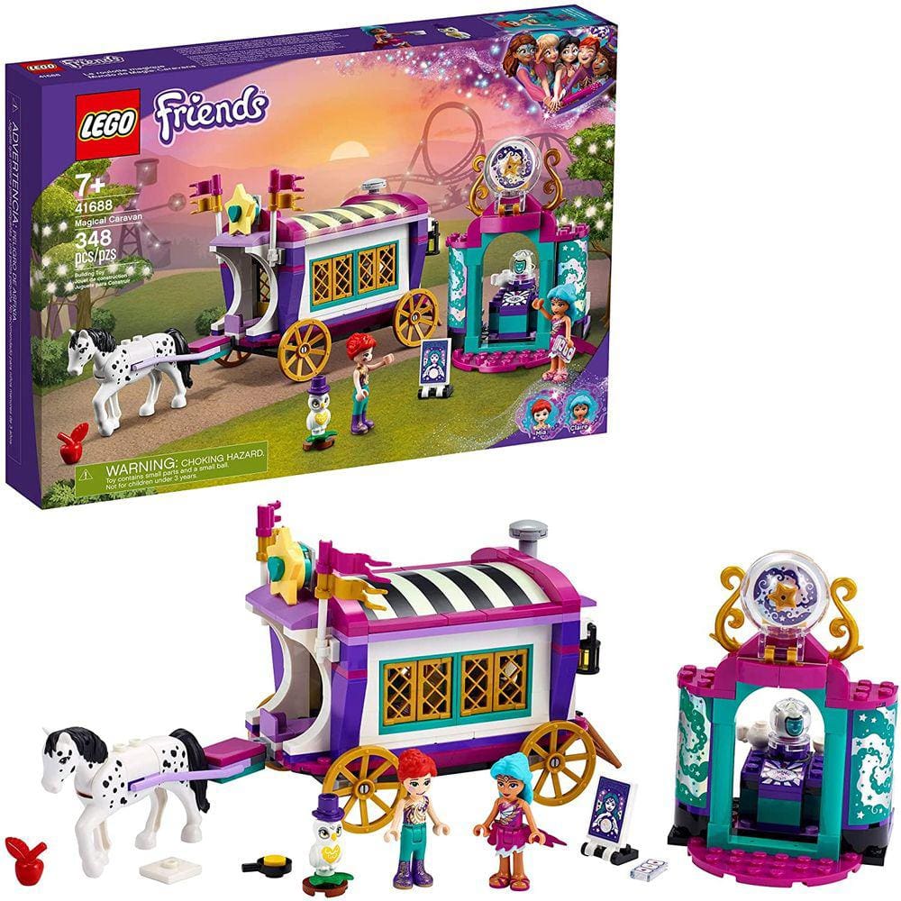 Kit de construção de caravanas mágicas, brinquedo infantil criativo, novo 2021 (348 unidades)