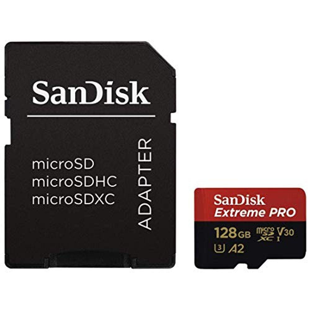 Cartão de memória Micro SDXC UHS-I U3 A2 V30 de 128 GB