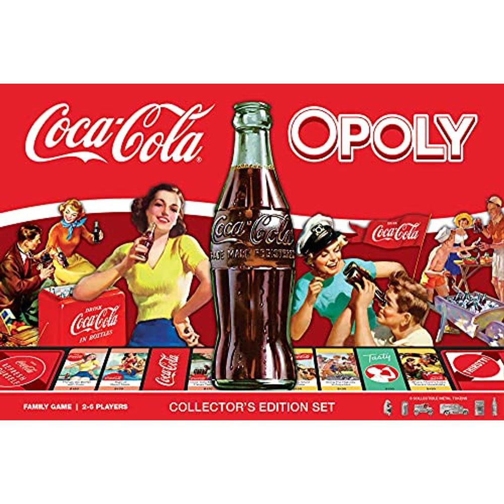 Jogos de tabuleiro Coca-Cola Opoly - Licenciados oficialmente para todas as idades