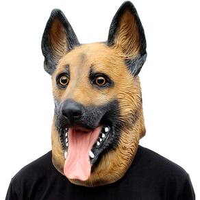 Máscara de fantasia para cães de Halloween Super Bowl Underdog German Shepherd