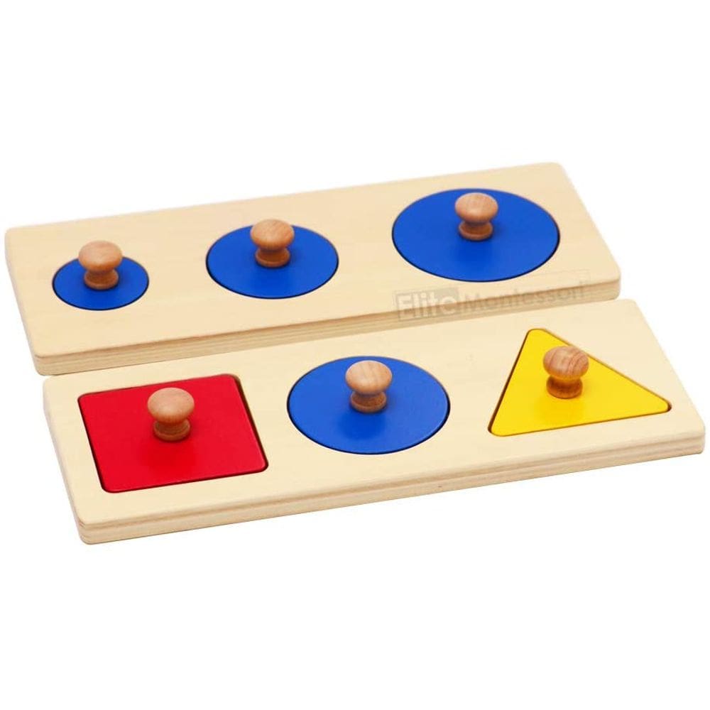 Material didático de quebra-cabeças em forma de Montessori