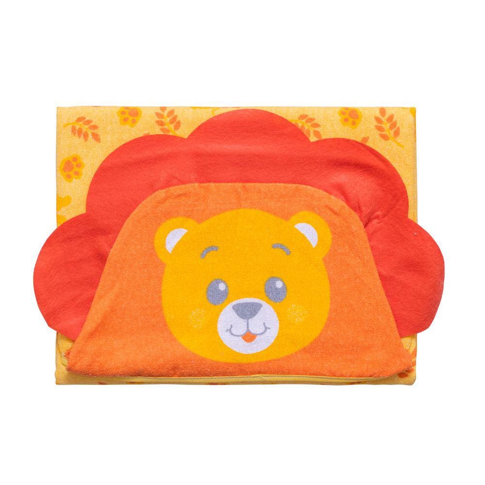 Toalha Estampada Baby Joy Com Capuz E Forro 100% Algodão Estampas Divertidas