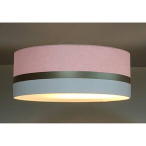 Luminária Faixa Dupla 5751 Tom Luz Iluminação Rosa-bebê/Bronze/Branco