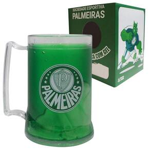 Caneca Palmeiras Escudo Gel Congelante 400 ML Oficial Porco