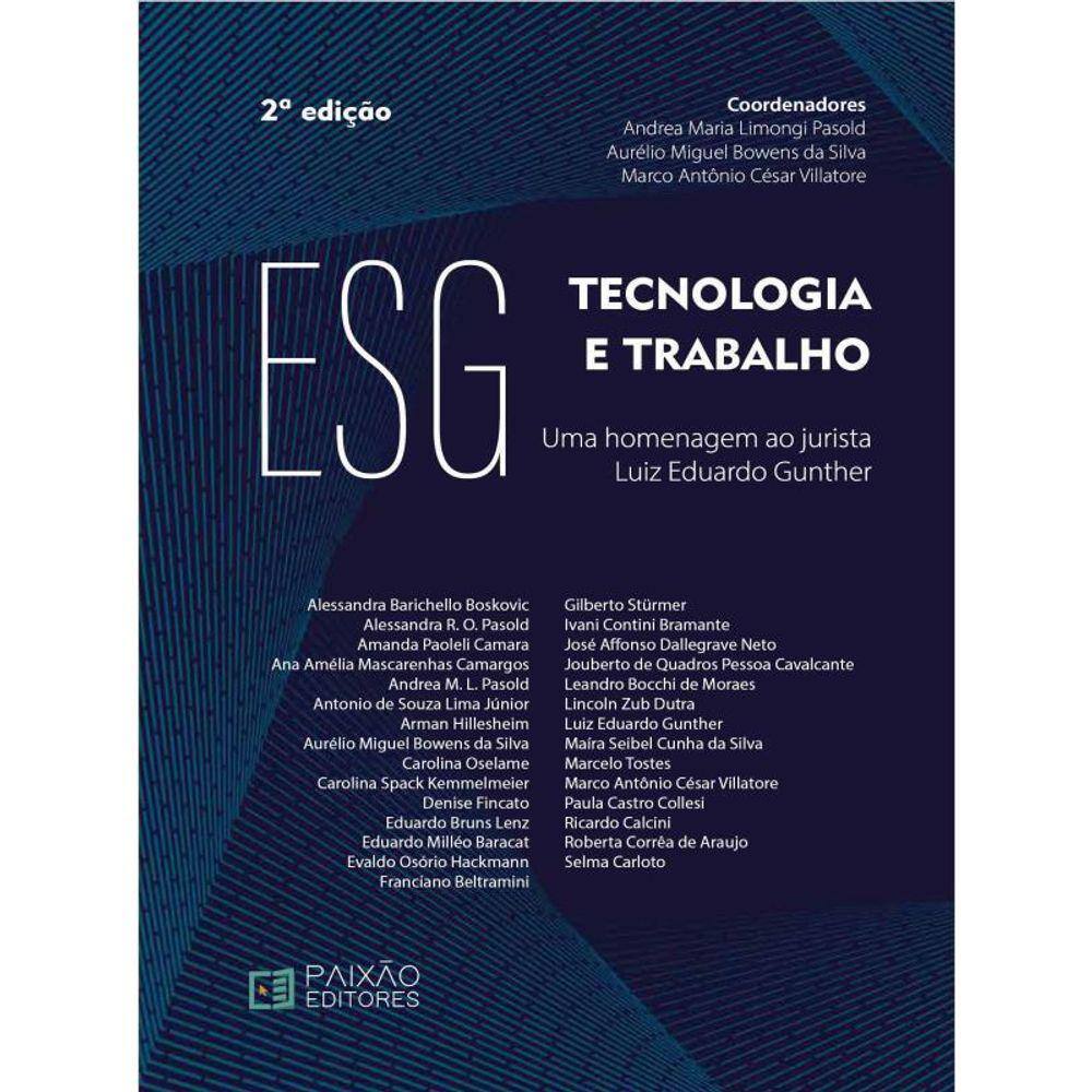 Esg Tecnologia E Trabalho - 2023