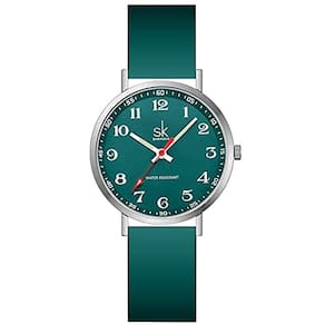 Relógio feminino Ultra Thin Fashion (verde)