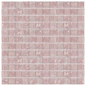 Pastilha de Vidro Ice 30x30cm Rosa