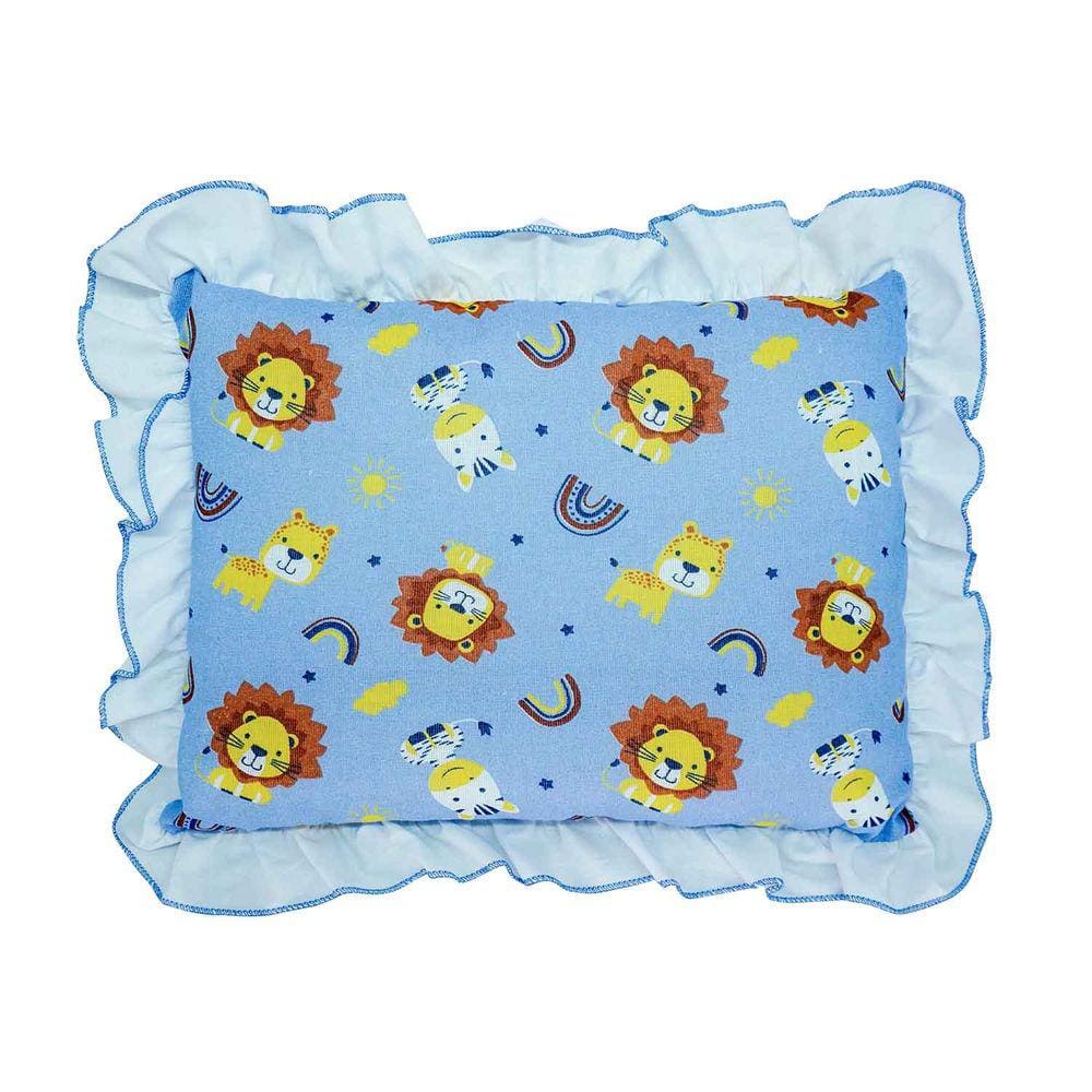 Travesseiro Com Babado Bublim Baby 100% Algodão Estampas Variadas 28X35cm