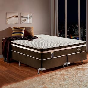 Cama Box Casal Com Massageador Elétrico Estofama
