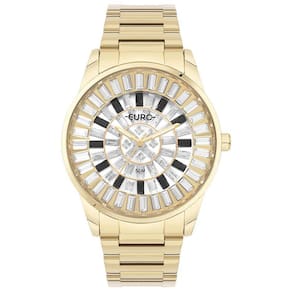Relógio Euro Feminino Ref: Euy121f6aa/4k Stones Dourado