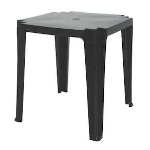 Mesa Quadrada Tramontina Tambau Basic Em Polipropileno Preto Tramontina
