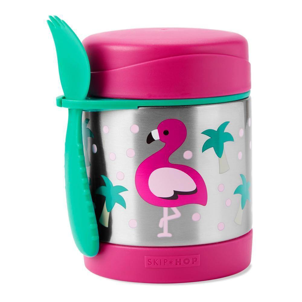 Pote Térmico com Talher Zoo Flamingo Skip Hop