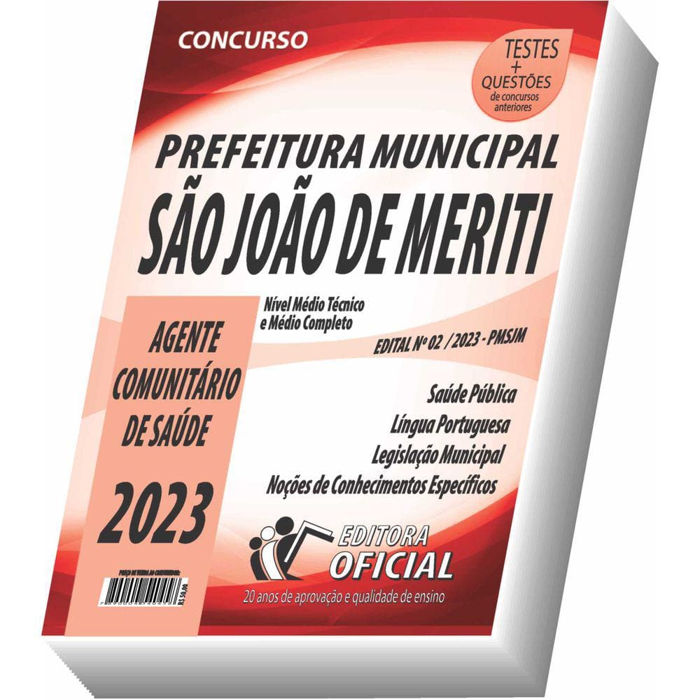 Apostila Prefeitura de São João de Meriti - RJ - Agente Comunitário de Saúde