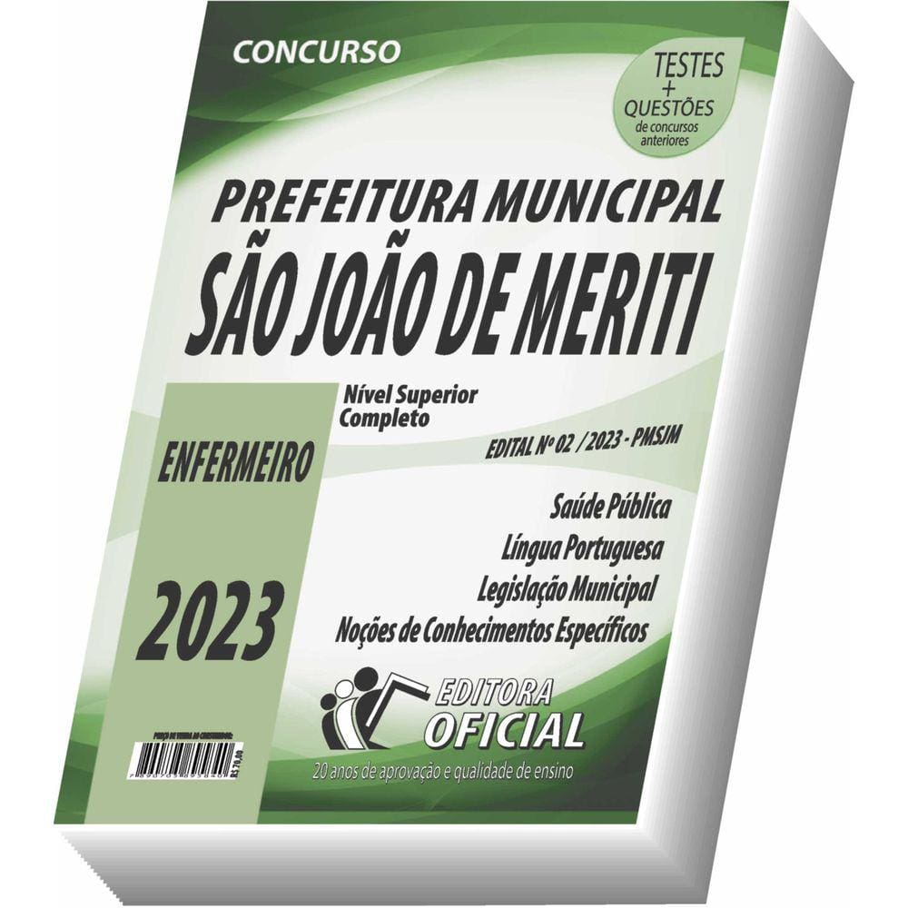 Apostila Prefeitura de São João de Meriti - RJ - Enfermeiro