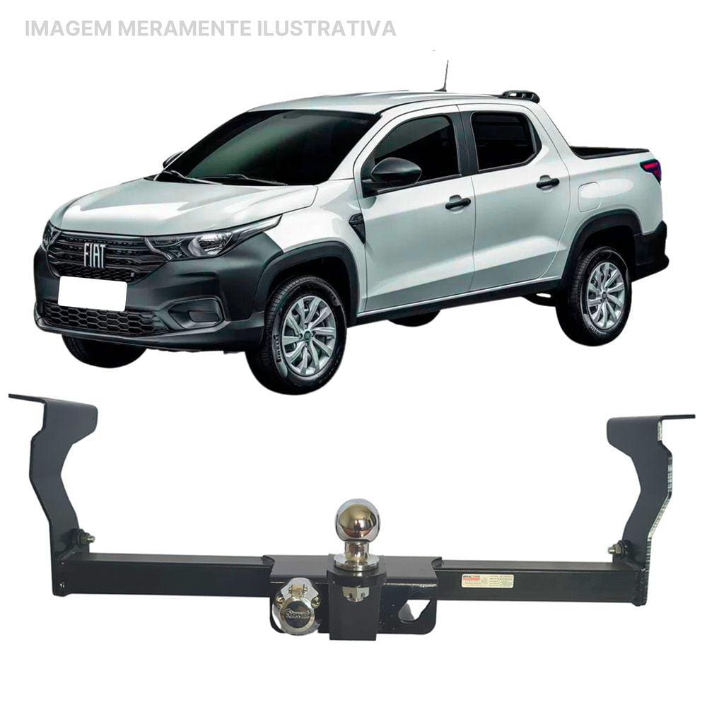 Engate Reboque Rabicho Removivel Strada 2021 a 2023 650Kg