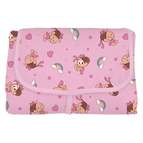 Trocador Portátil Turma Da Mônica Baby 100% Algodão Rosa 43Cm X 67Cm
