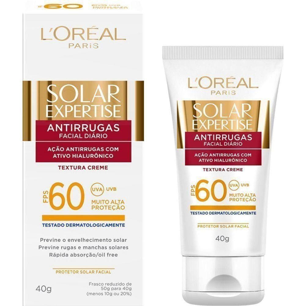 Protetor Solar Expertise Fps 60 Antirrugas L`oréal 40g