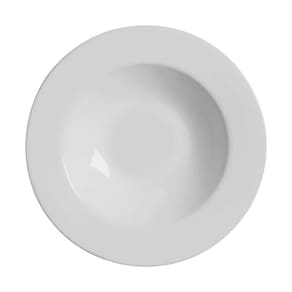 Conjunto com 6 Pratos Fundo Branco Liso Ø25cm