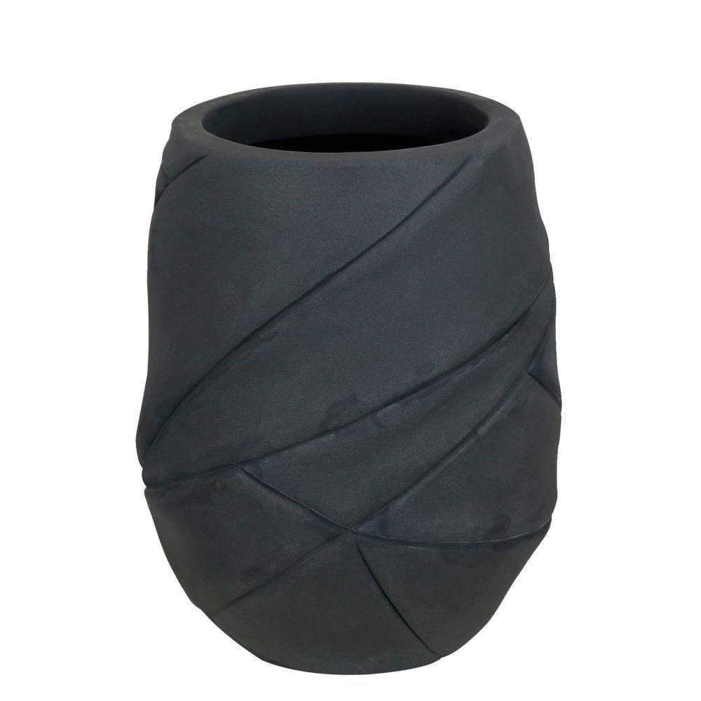 Vaso Kaiowá 28 X 56 Cm Cor 18 - Antique Preto