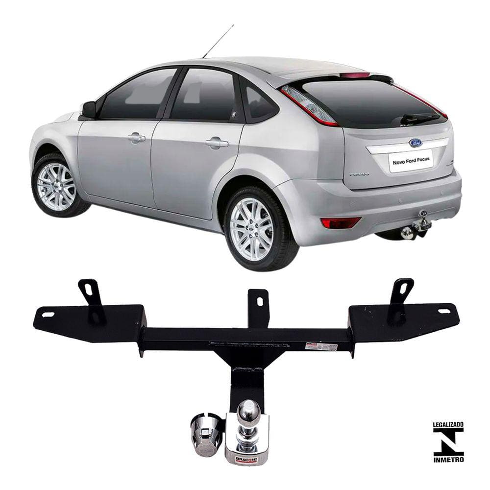 Engate Reboque Rabicho Fixo Focus Hatch Sedan 2009 a 2013 450Kg