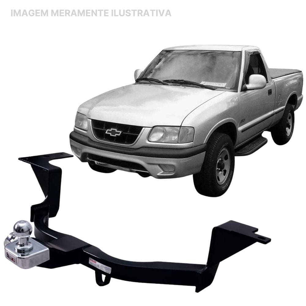 Engate Reboque Rabicho Fixo Chevrolet S10 1995 a 2000 500Kg