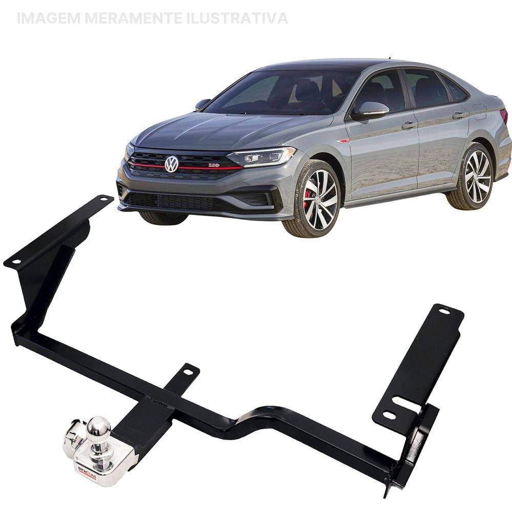 Engate Reboque Rabicho Fixo Jetta Sedan 2019 a 2023 450Kg