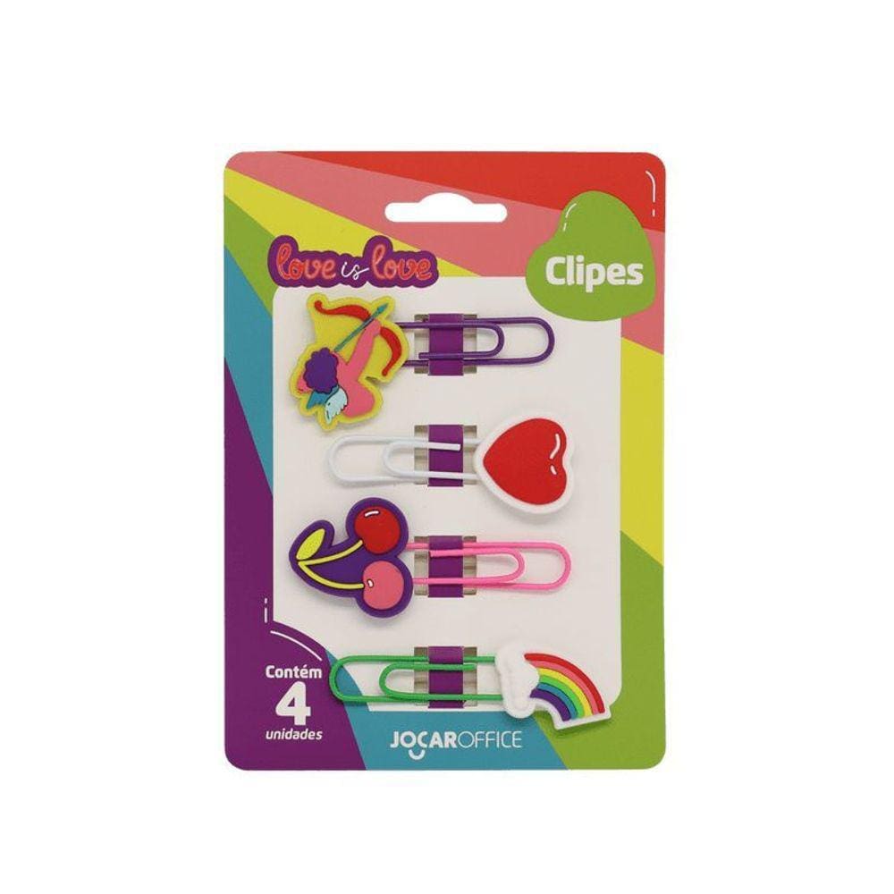 Clipes Love Is Love Cupido 5cm Jocar Office